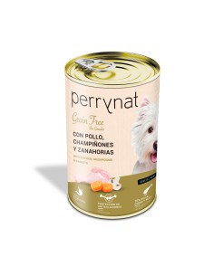 Perrynat Grain Free Pollo con champiñones y Zanahoria