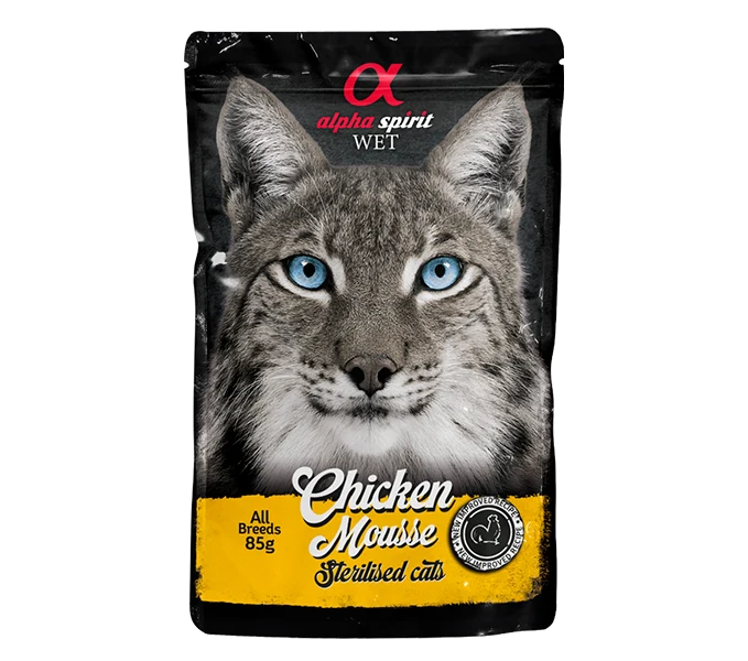 Mousse de Pollo para Gatos Esterilizados