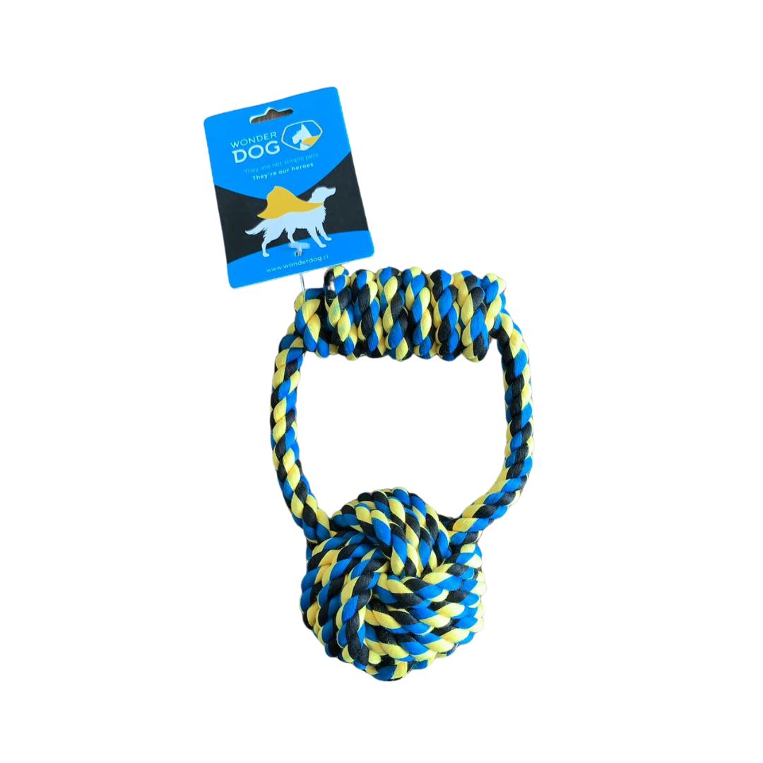 Juguete cuerda y pelota de algodón