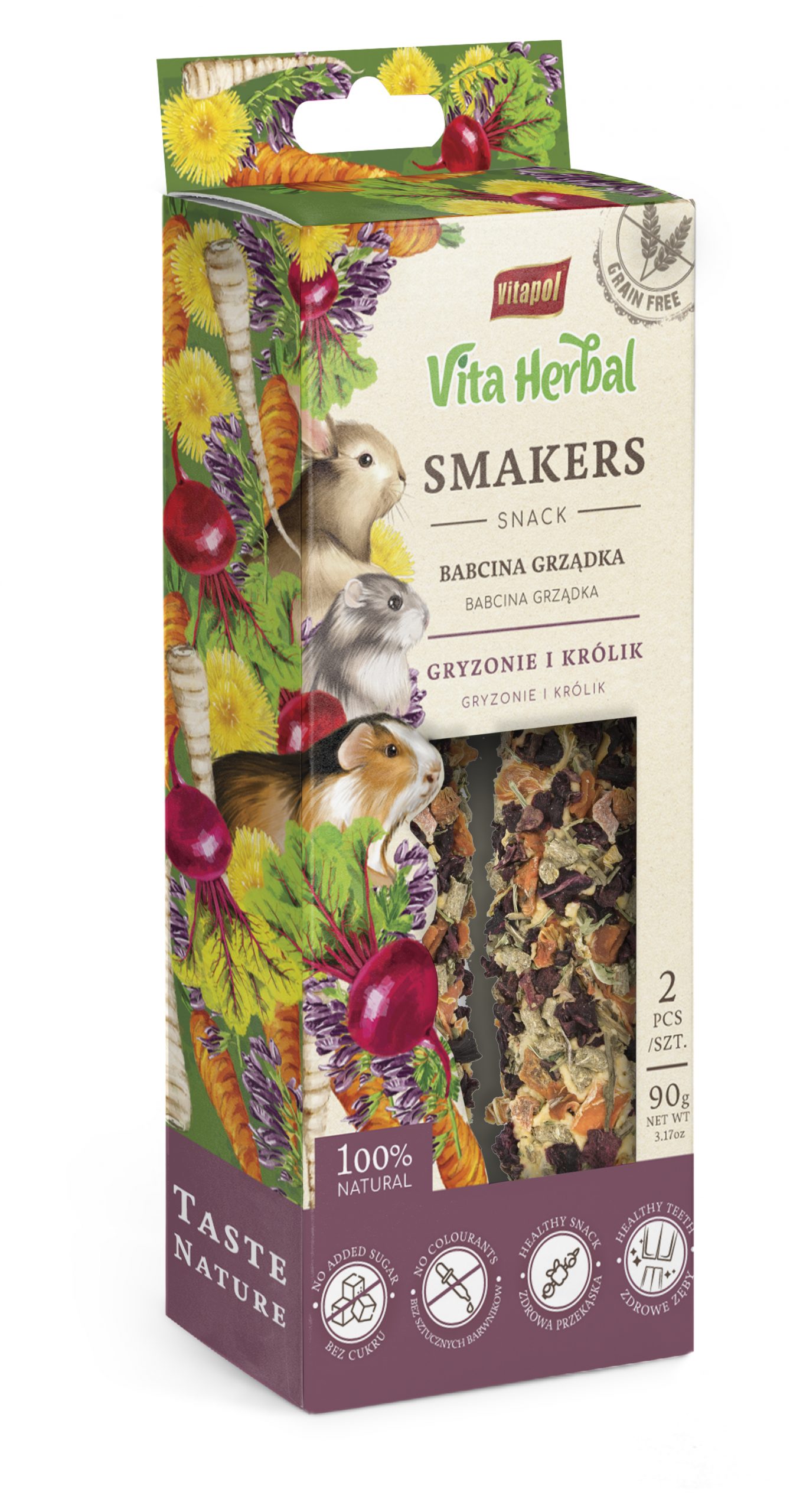 Vita Herbal Smakers babcina grządka dla gryzoni i królika