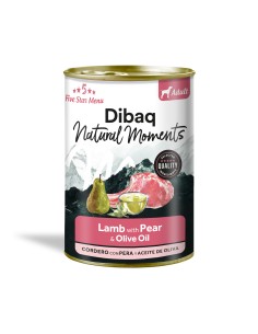 Dibaq Natural Moments Adulto Cordero con Pera