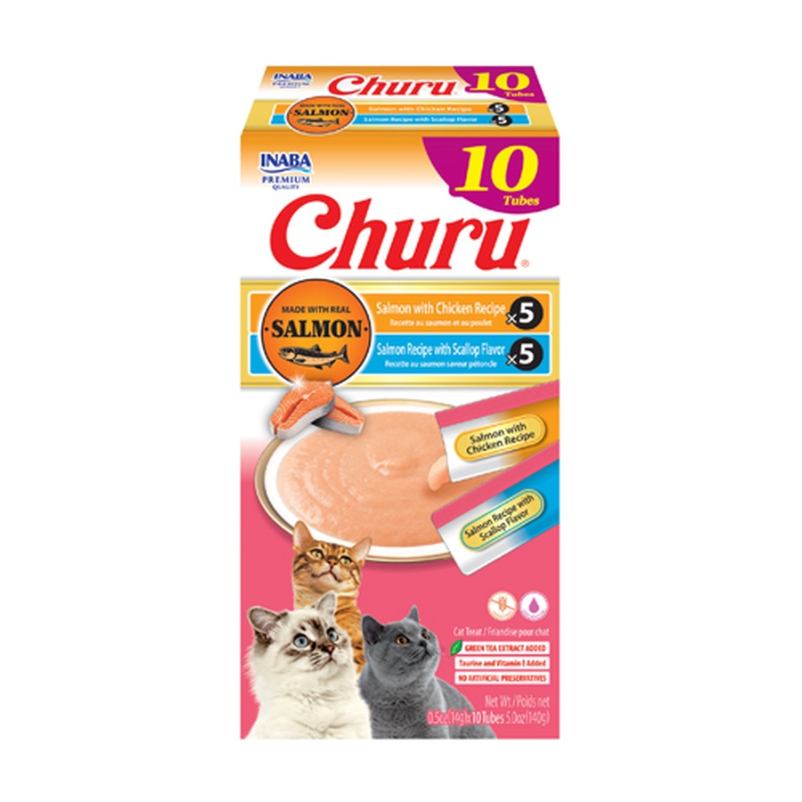 Churu Salmon Chicken (10 tubos)