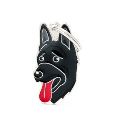 Friends Black German Shepherd ID Tag