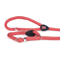 Polyester rope pink no pull perro correa of the memopet collection con NFC technology.