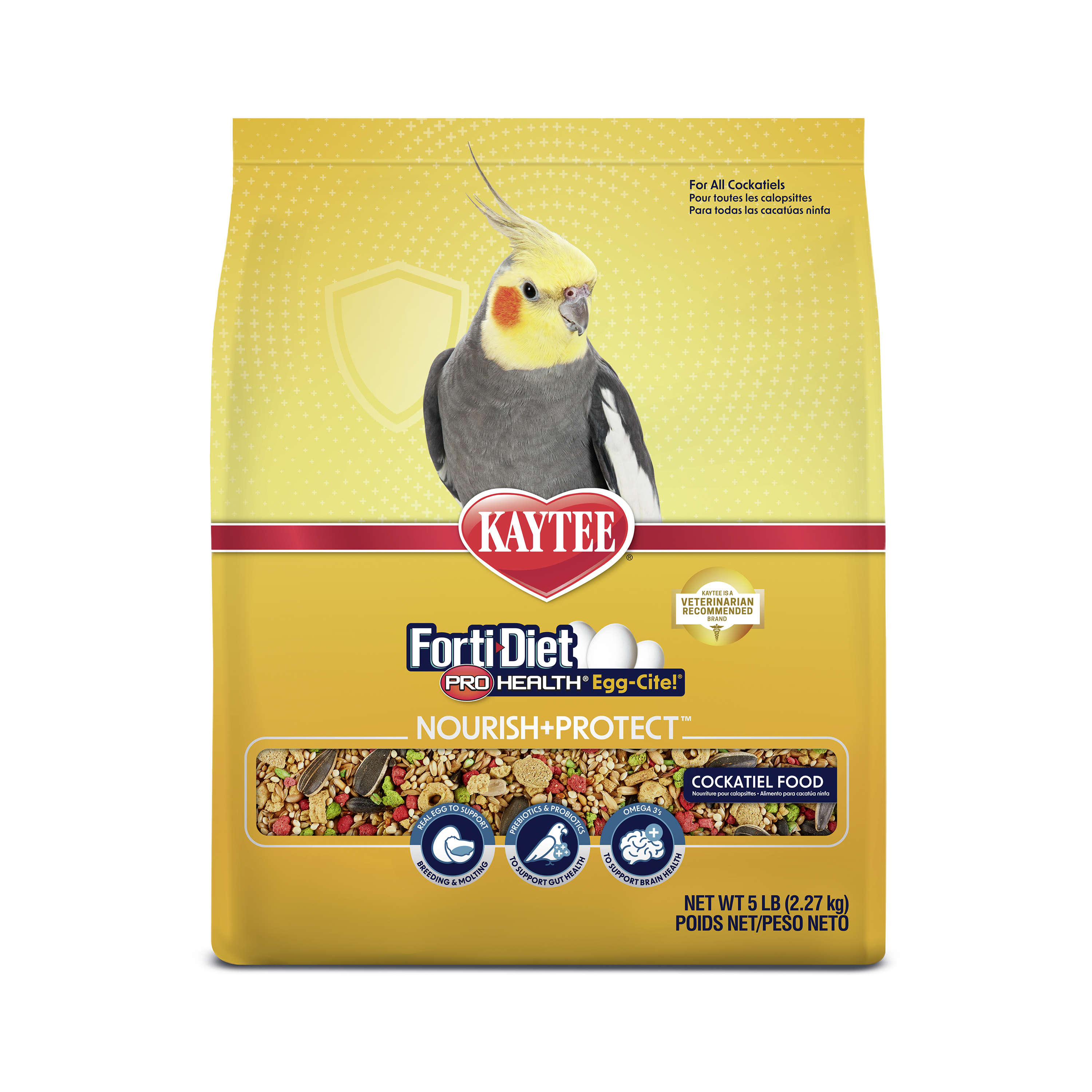 Kaytee Forti-Diet Pro Health Egg-Cite! Nourish+Protect Cockatiel Food