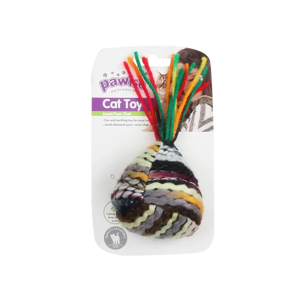 BRINQUEDO PARA GATO DE LÃ COLORIDO