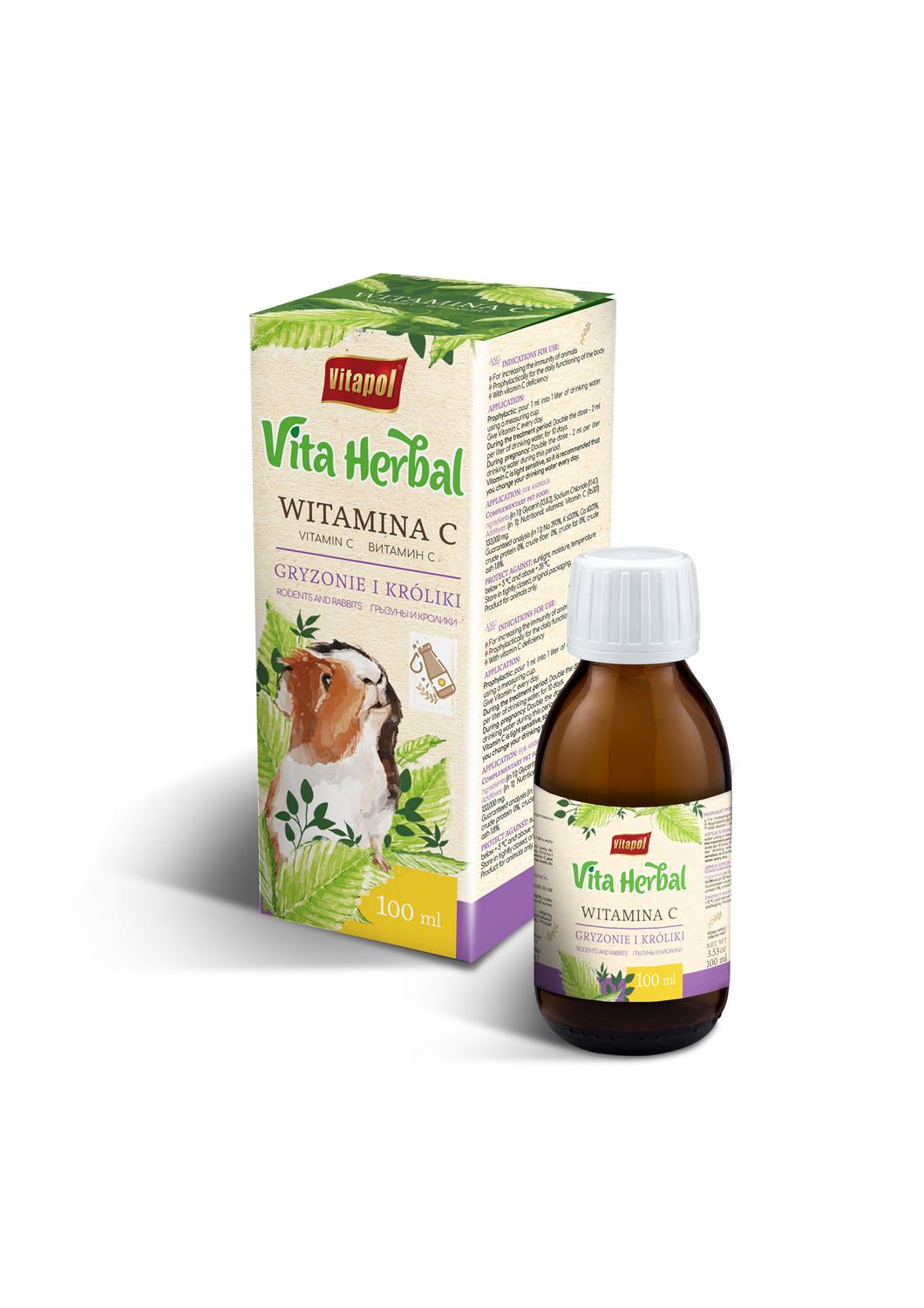 Vita Herbal Witamina C dla gryzoni i królików 100 ml
