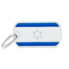 Flags Israel ID Tag