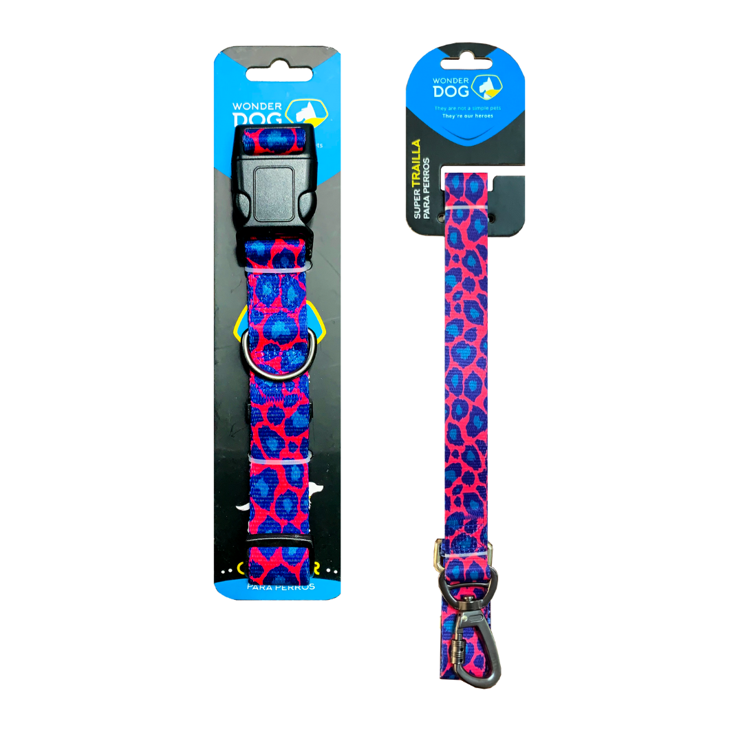 Collar para perros animal print M