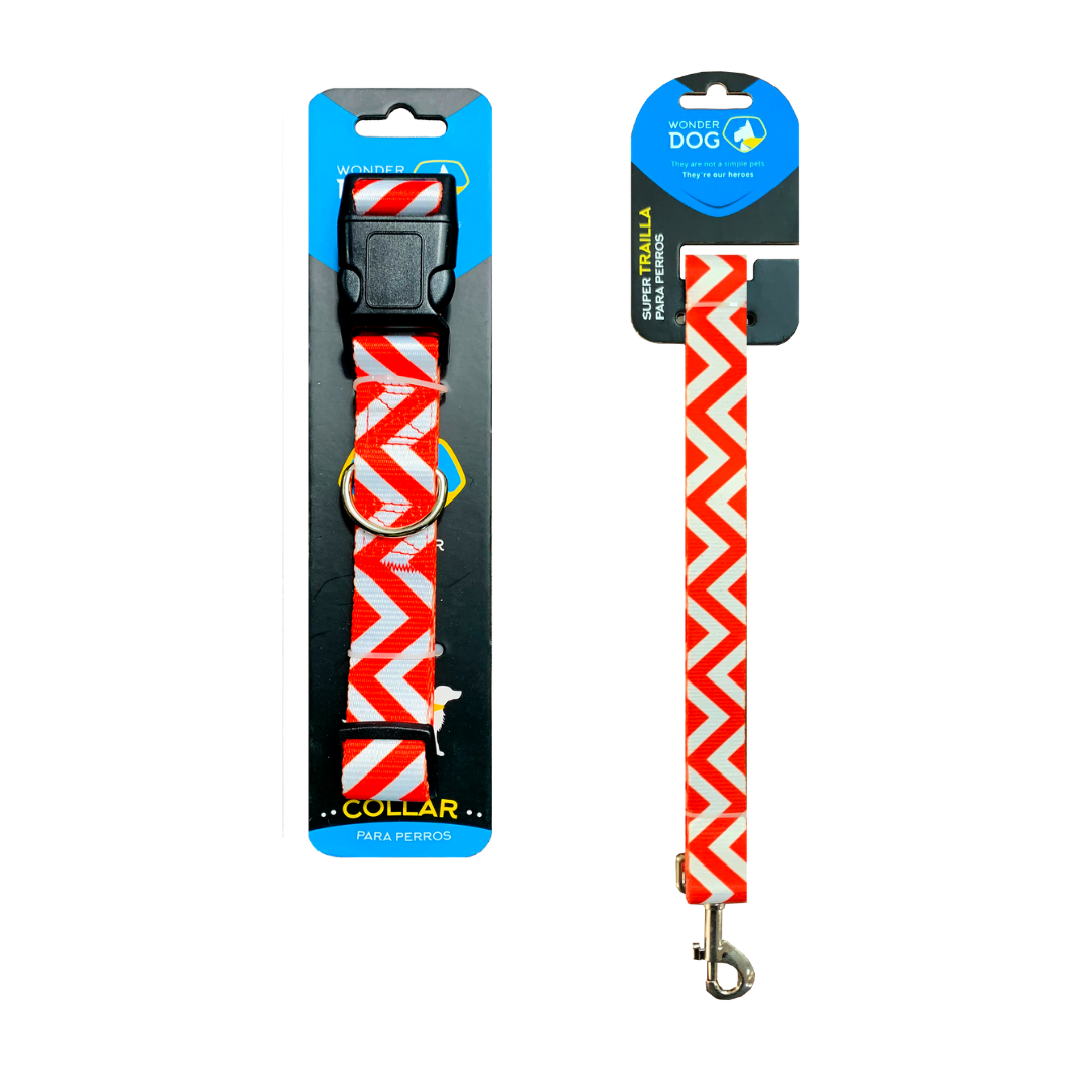 Collar para perros rojo M