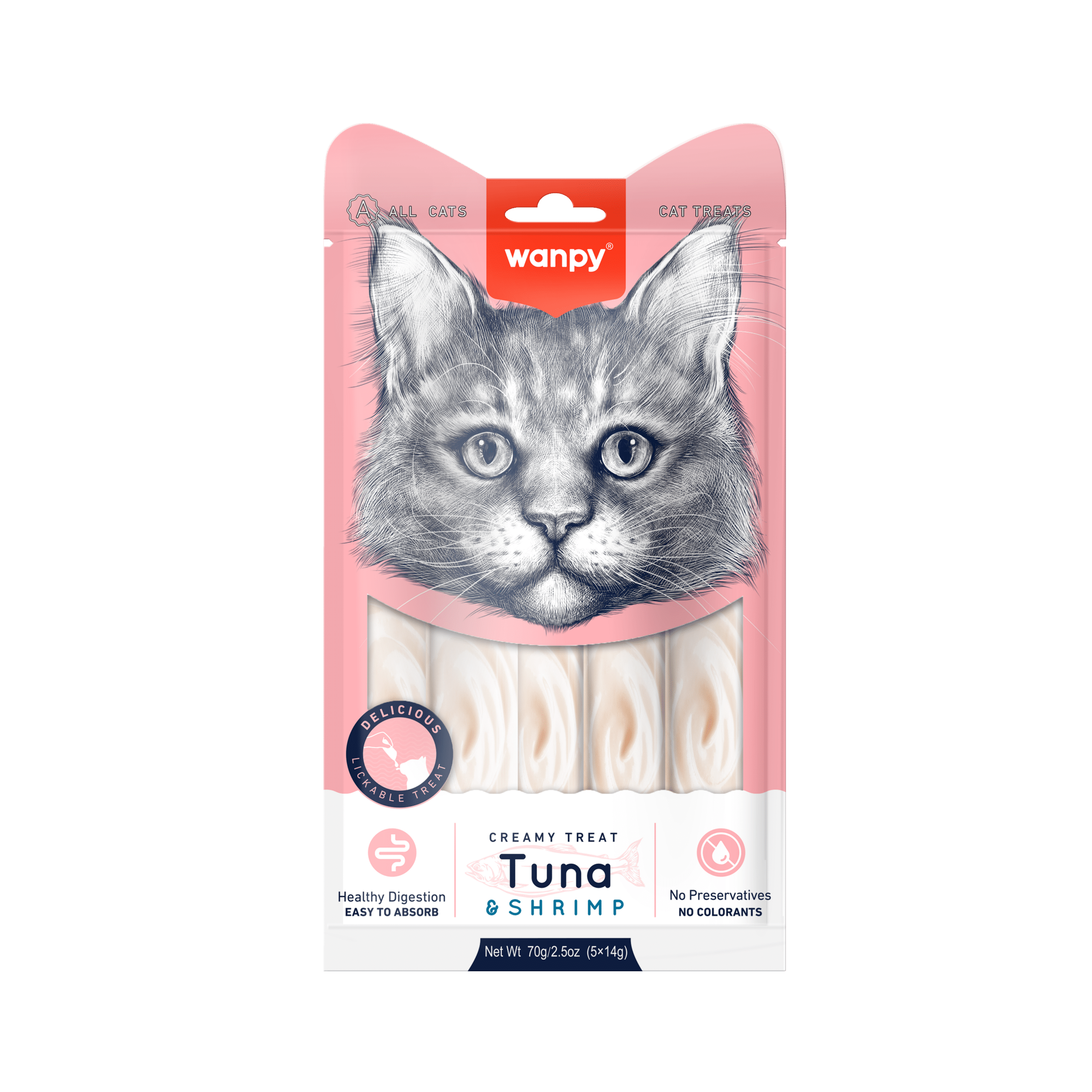 Tuna & Shrimp Creamy Lickable Cat Treats