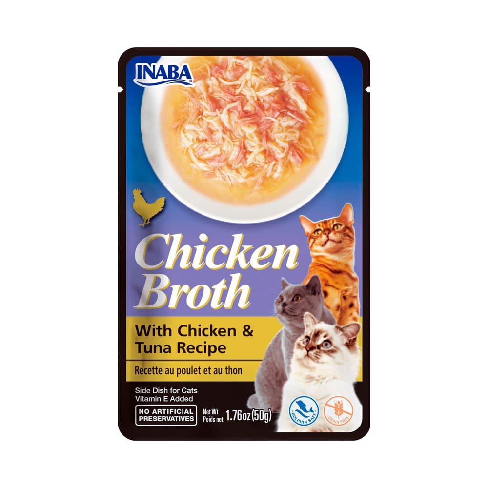 Caldo de pollo con pollo y atún