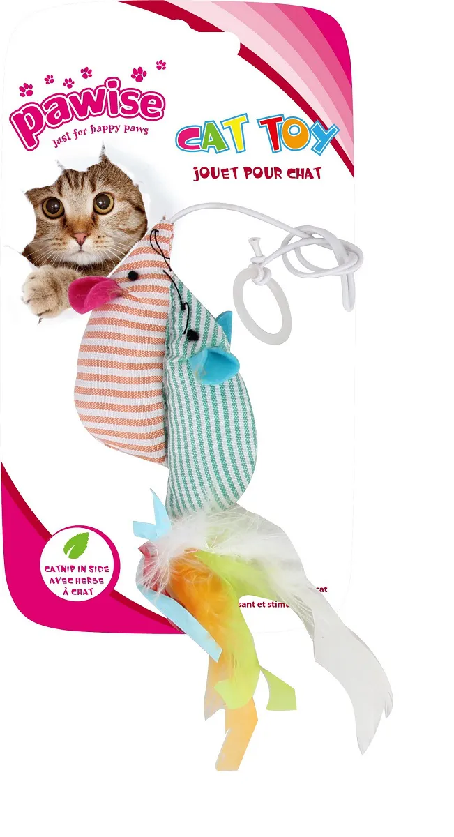 BRINQUEDO P/ GATO - DUPLO RATO (CATNIP)