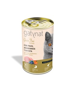 Gatynat Grain Free Pavo, Arándanos y Batata