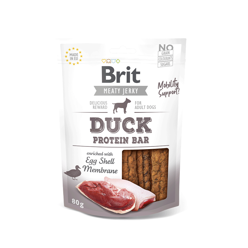 Brit Jerky Snack Duck Protein Bar for Dogs