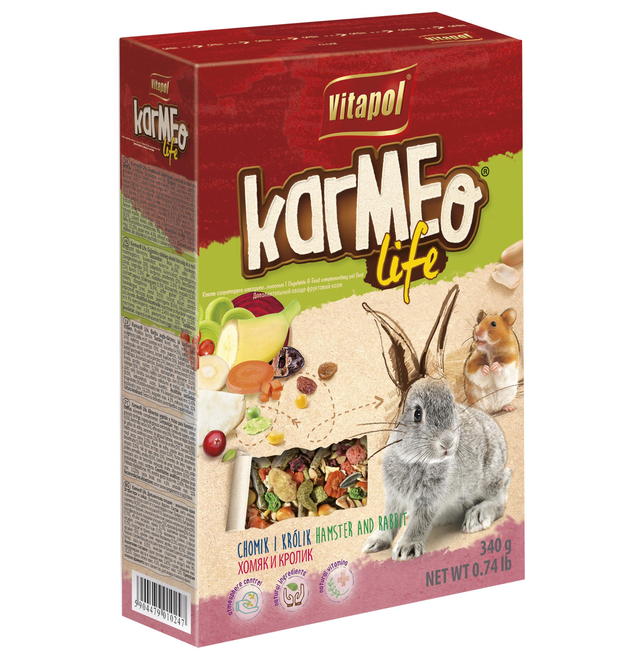 Karmeo Life 2 w 1 pokarm dla chomika i królika 340 g