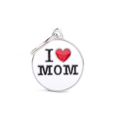 Charms Pequeño "I Love Mom" ID Tag