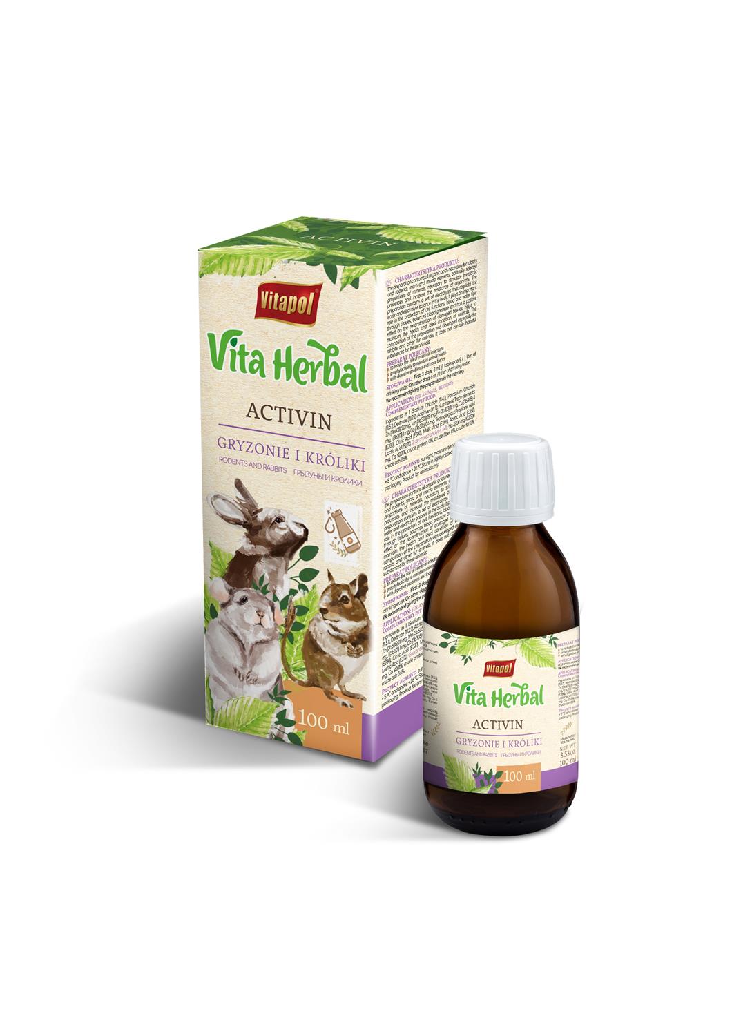 Vita Herbal Activin preparat dla gryzoni i królika 100 ml