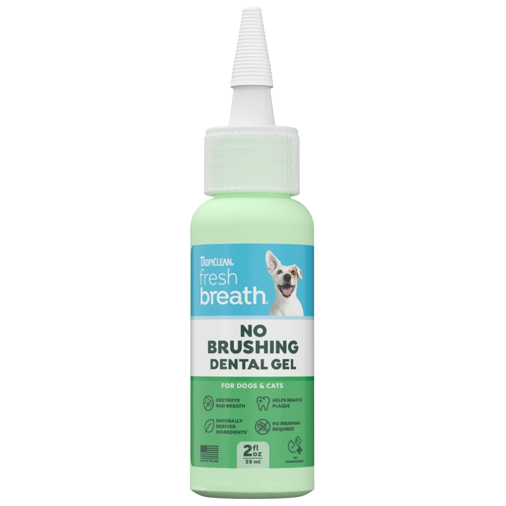 TropiClean Fresh Breath No Brushing Dental Gel, 2oz