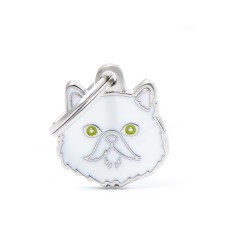Friends White Persian ID Tag