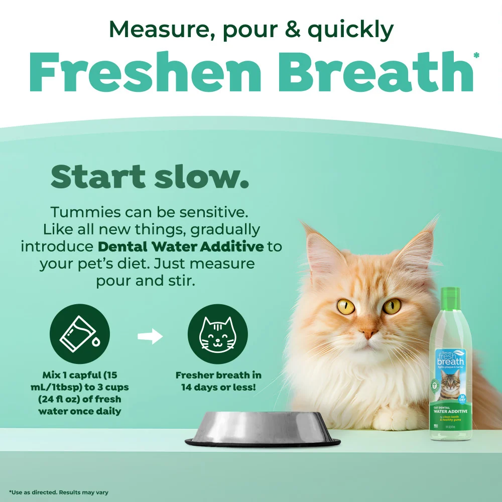 TropiClean Fresh Breath Oral Care Water Additive for Cats