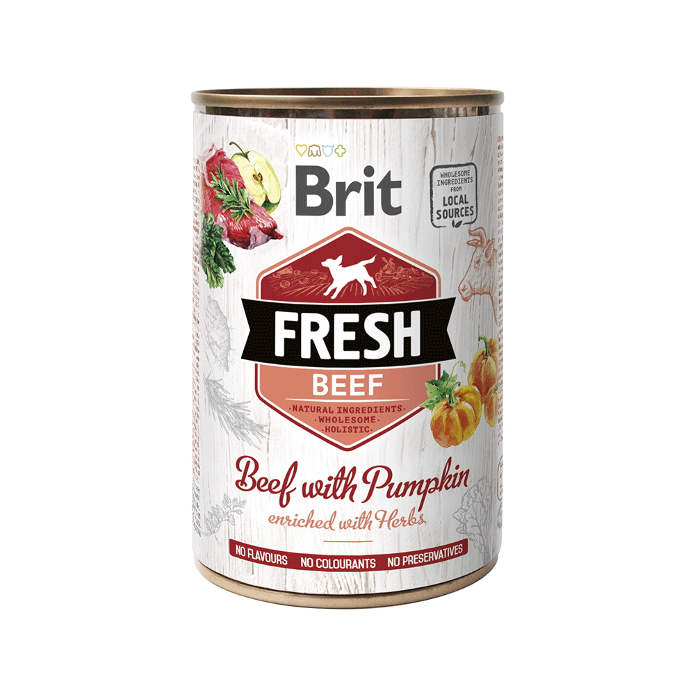 Brit Fresh Wet Food - Beef with Pumpkin