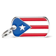 Flags Puerto Rico ID Tag