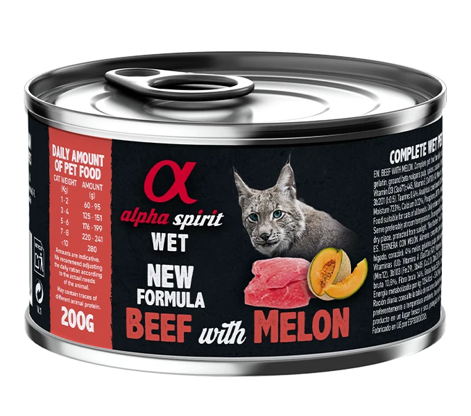 Paté de Ternera con Melón para Gatos