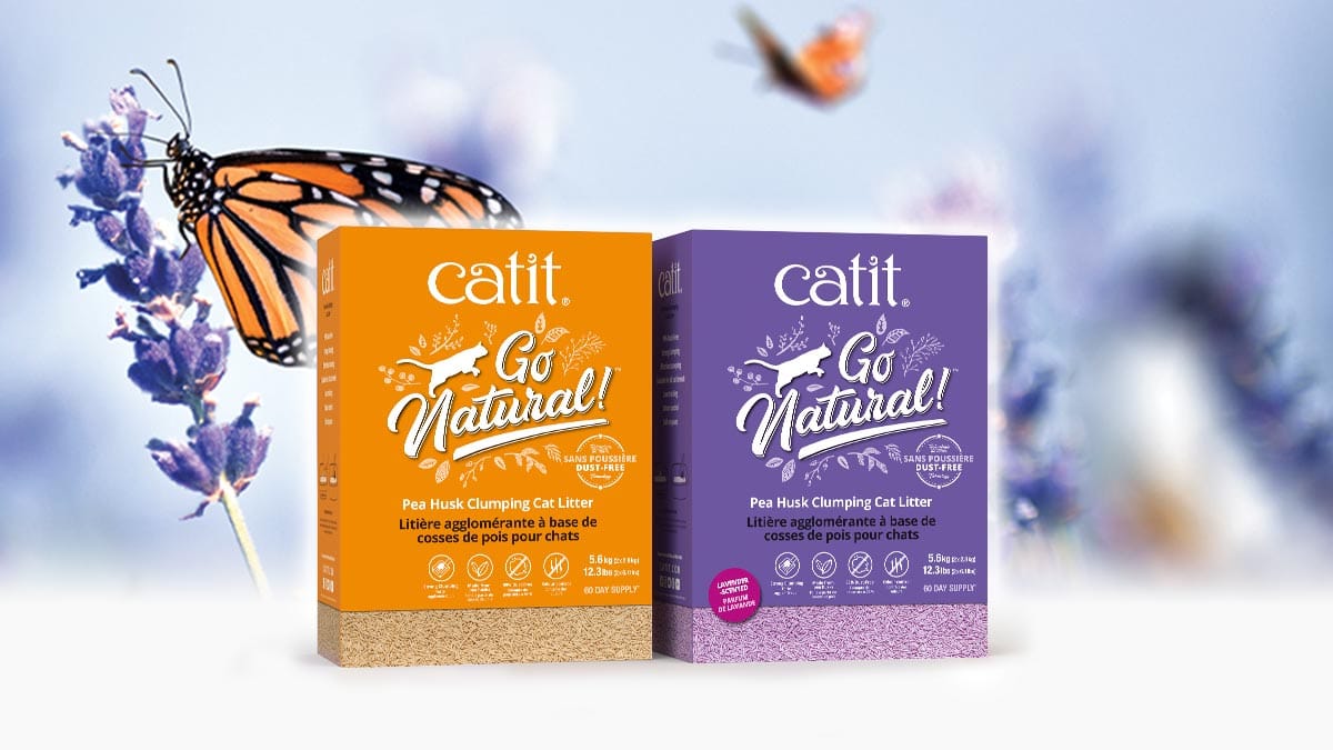 Catit Go Natural Pea Husk Clumping Scented Cat Litter