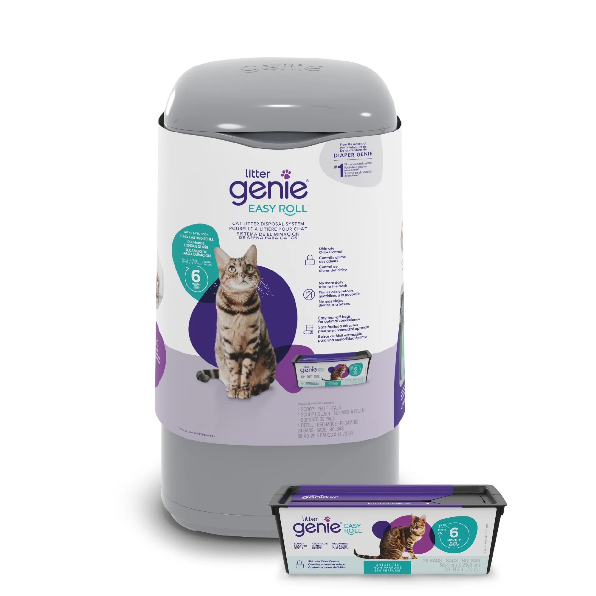 Litter Genie® Easy Roll Pail