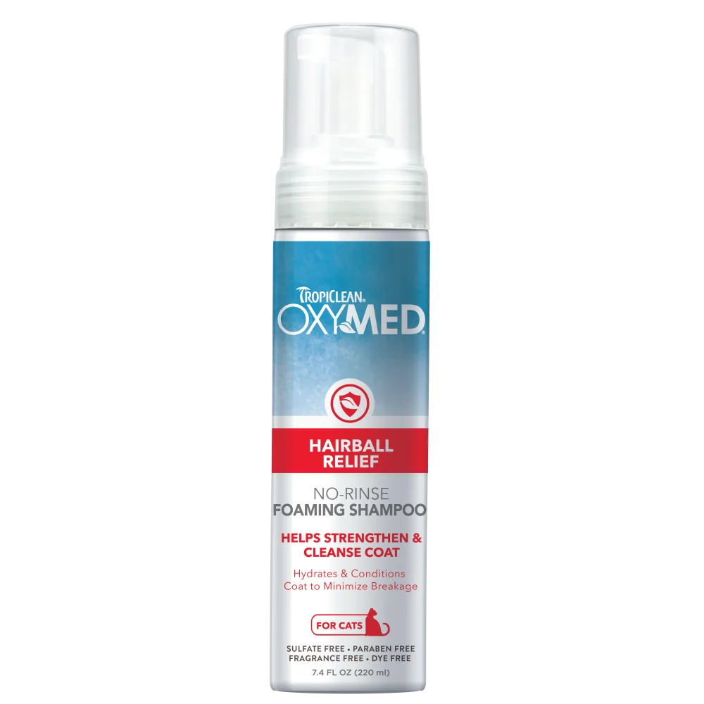TropiClean OxyMed Waterless Dry Shampoo for Cats