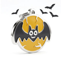 Halloween Bat ID Tag