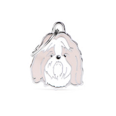 Friends Grey Shih Tzu ID Tag