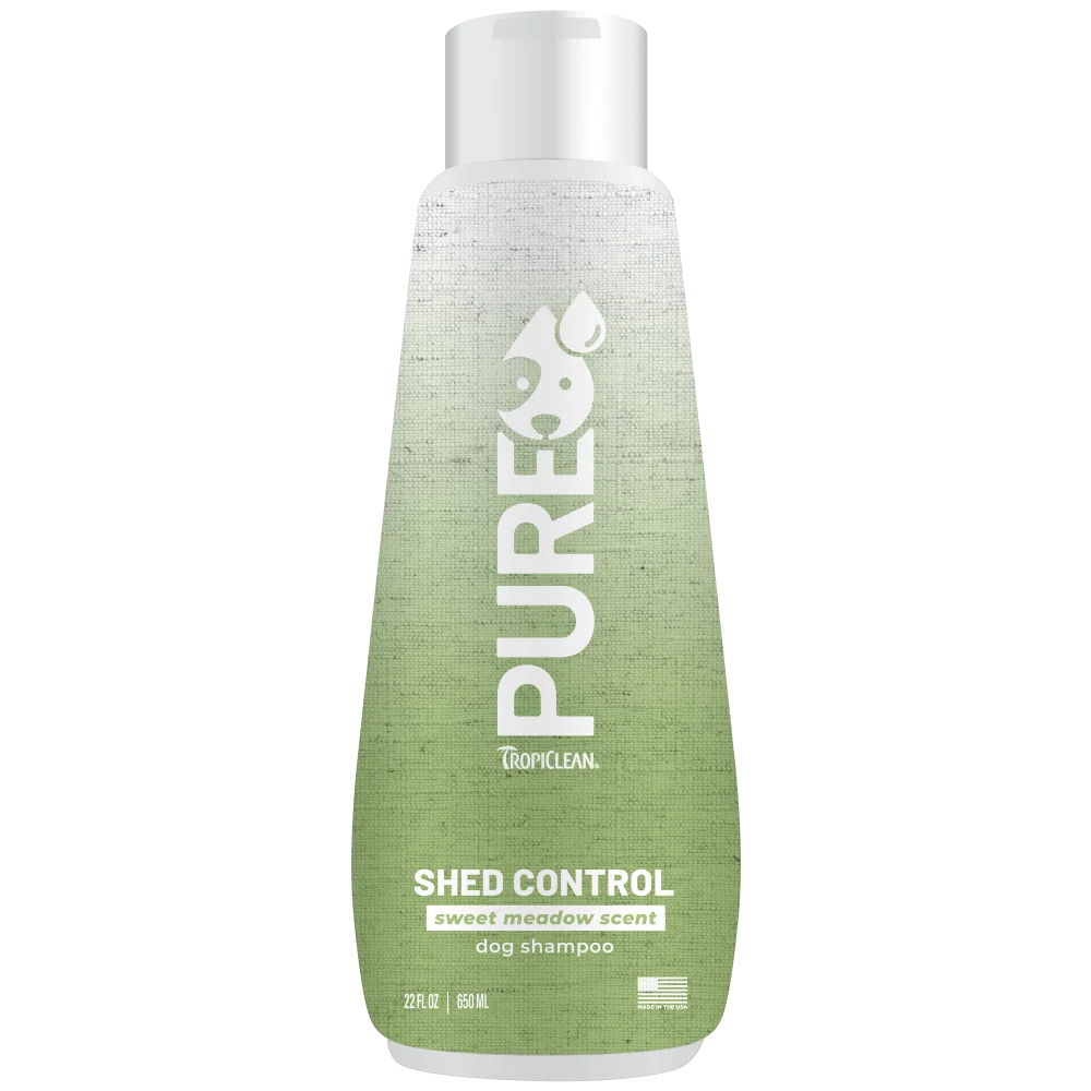 TropiClean PURE Sweet Meadow Shed Control Plant-Based Dog Shampoo