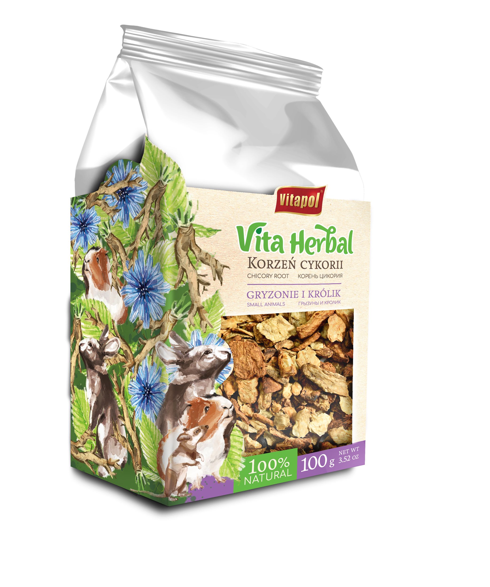 Vita Herbal korzeń cykorii dla gryzoni i królika 170 g