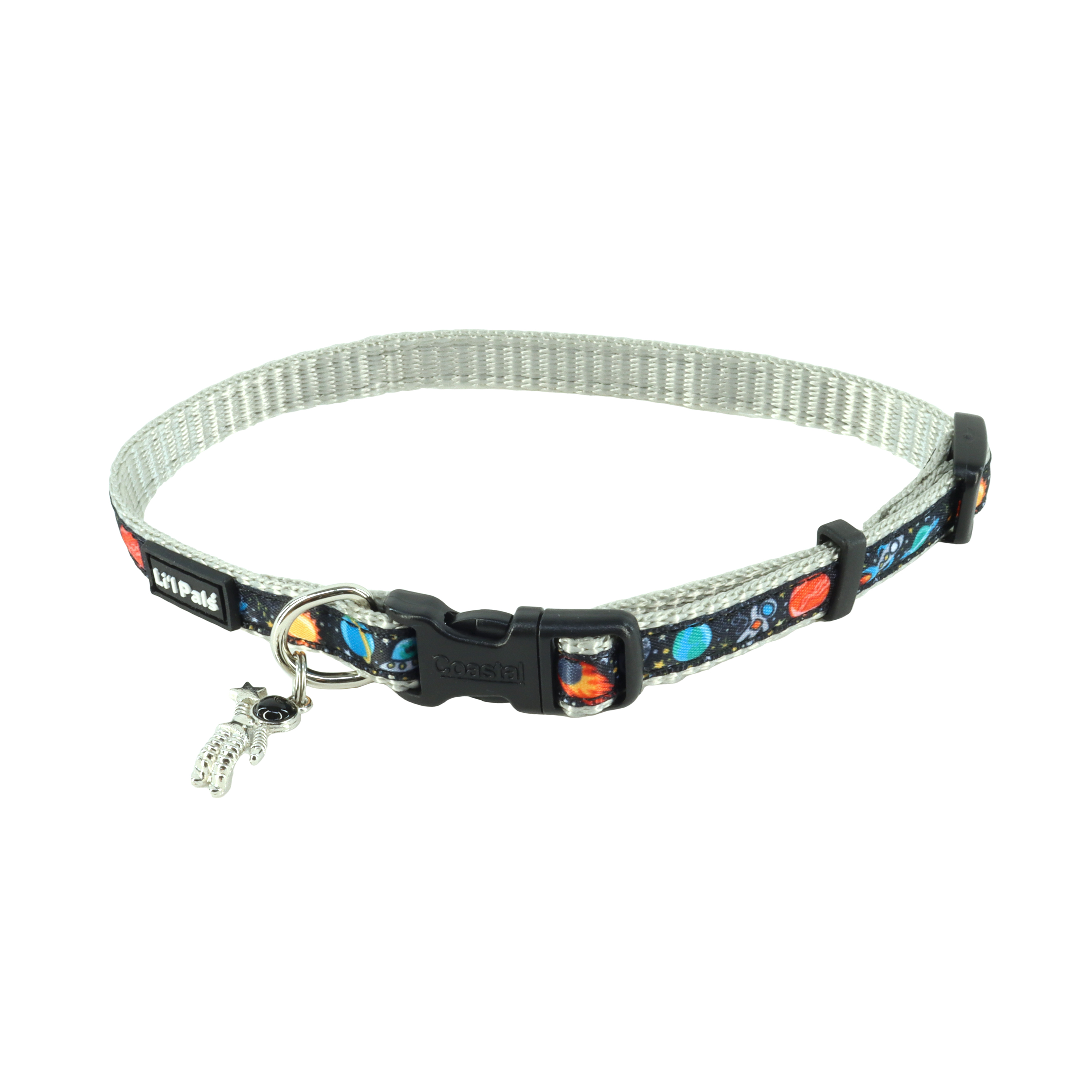 Li'l Pals by Coastal Charming Ribbon Overlay Dog Collar