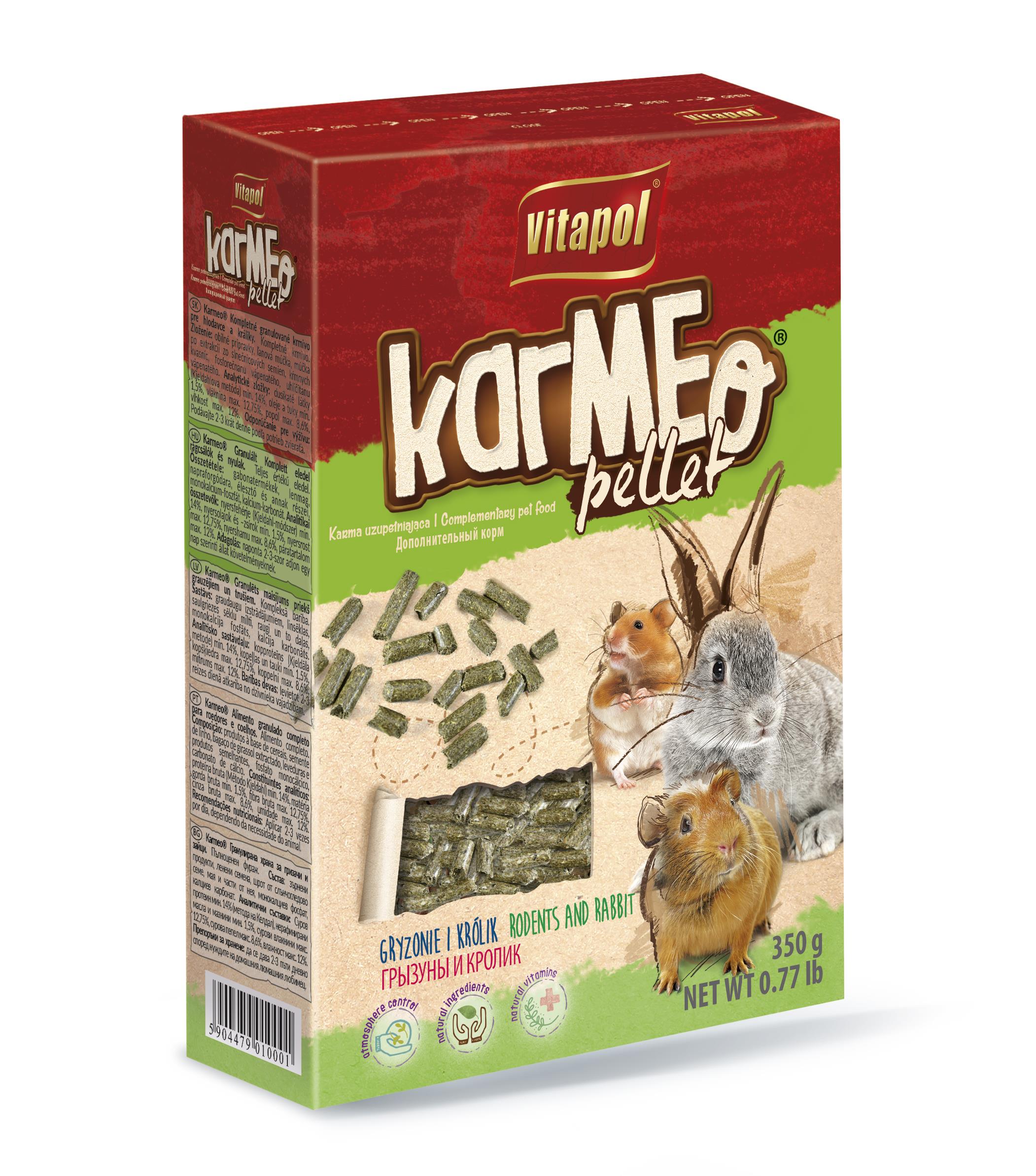Karmeo Pellet karma pełnoporcjowa granulat dla gryzoni i królika 350 g