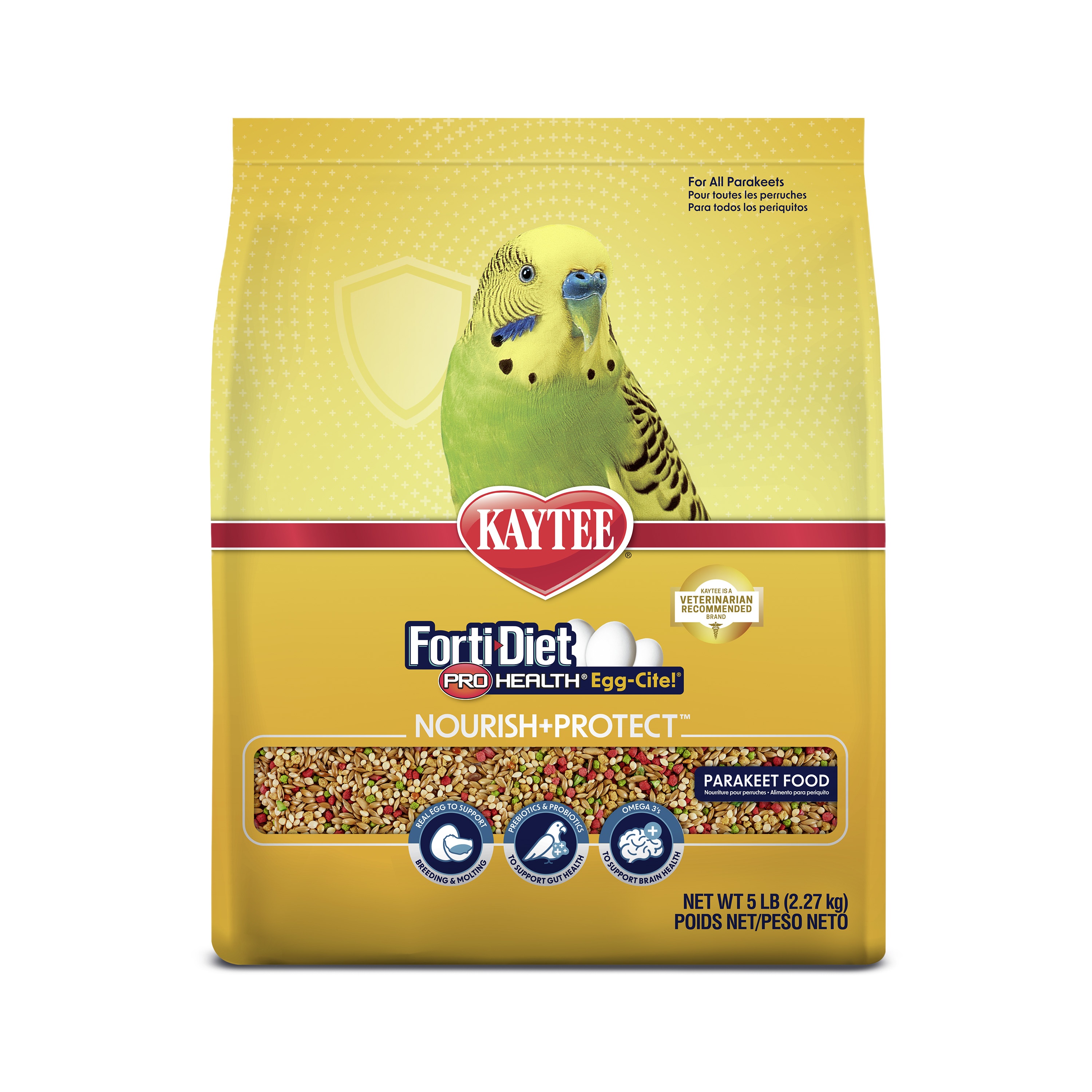 Kaytee Forti-Diet Pro Health Egg-Cite! Nourish+Protect Parakeet Food