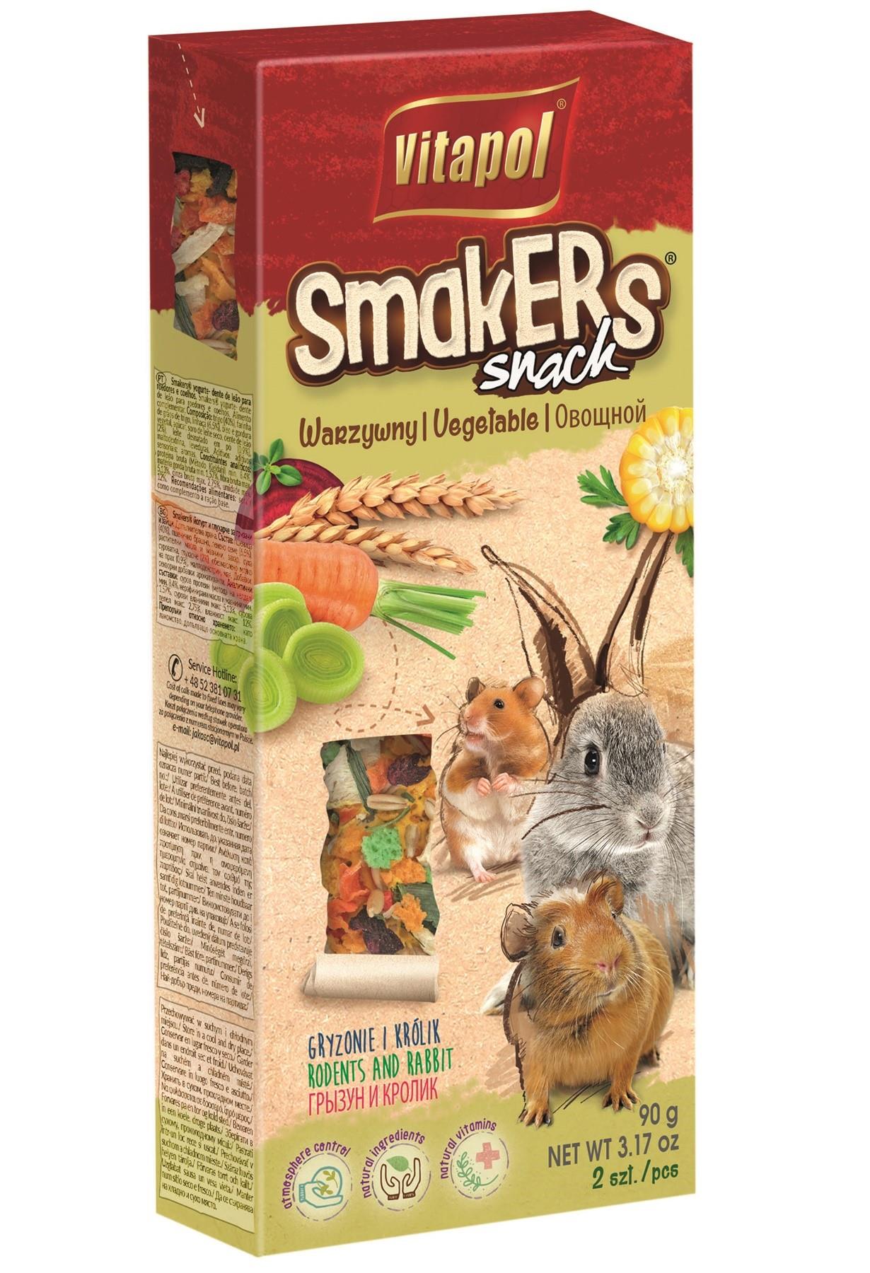 Smakers Snack warzywny dla gryzoni i królika 2 szt 90 g