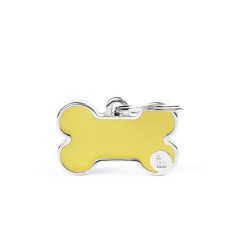 Basic Handmade Small Yellow Bone ID Tag