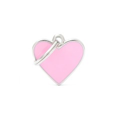 Basic Handmade Small Pink Heart ID Tag
