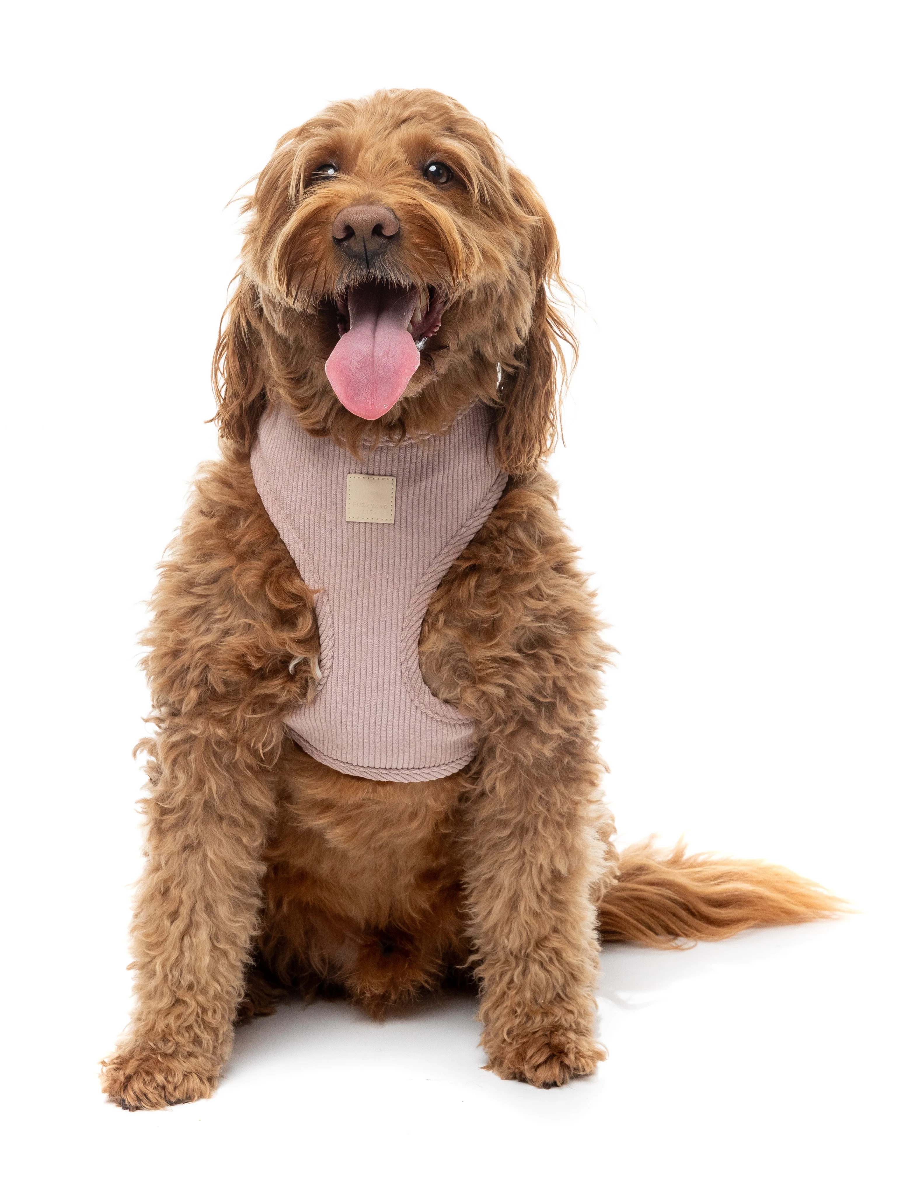 FuzzYard Life Corduroy Harness - Soft Blush