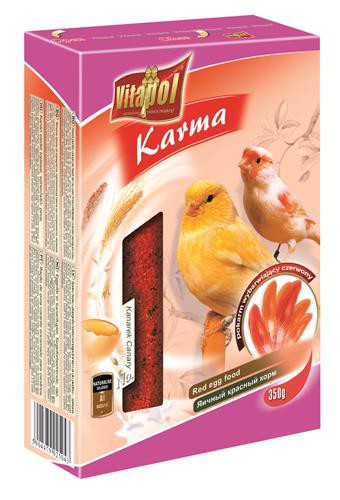 Pokarm jajeczny wybarwiający czerwony dla kanarka 350 g