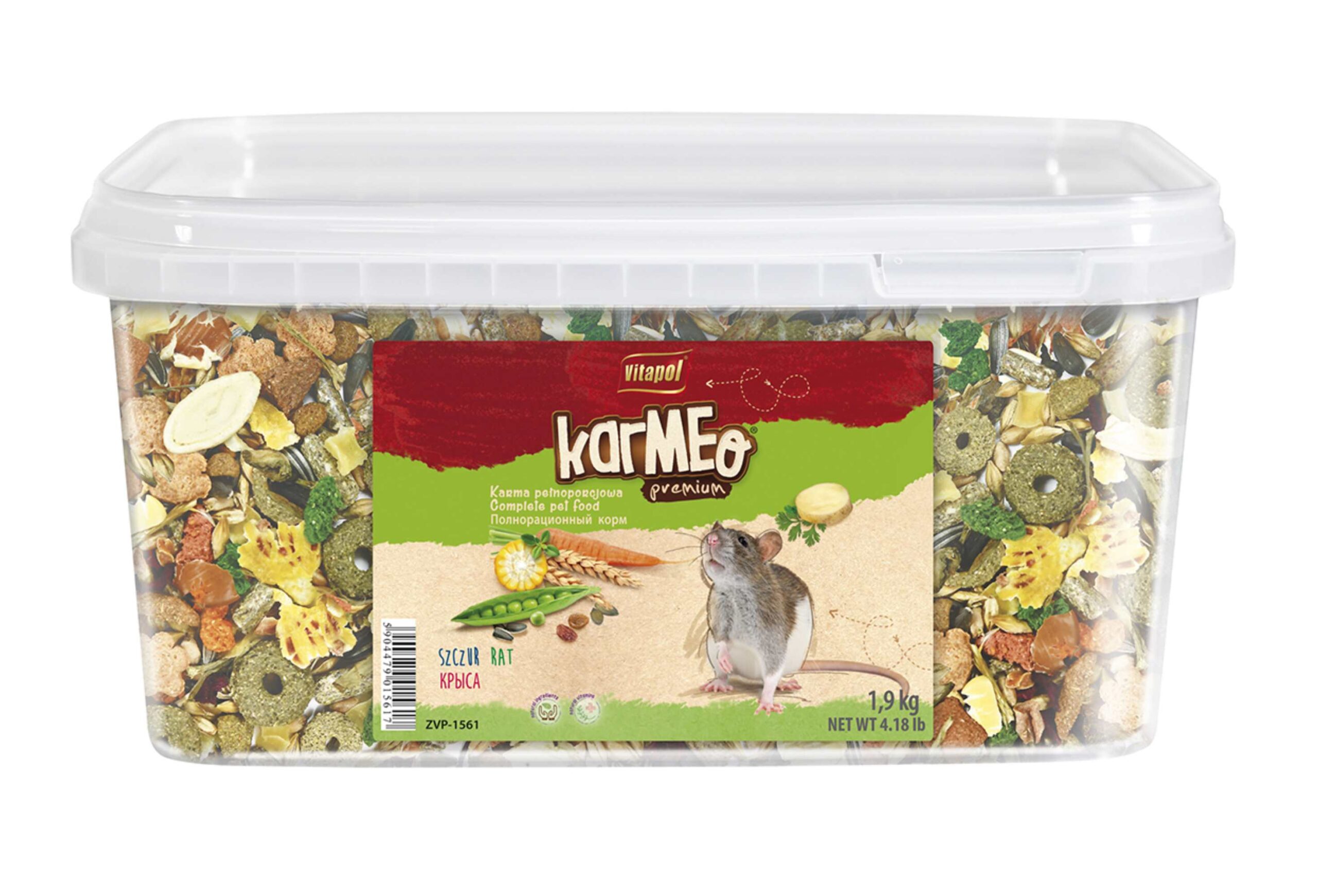 Karmeo Premium karma pełnoporcjowa dla szczura 1,9 kg