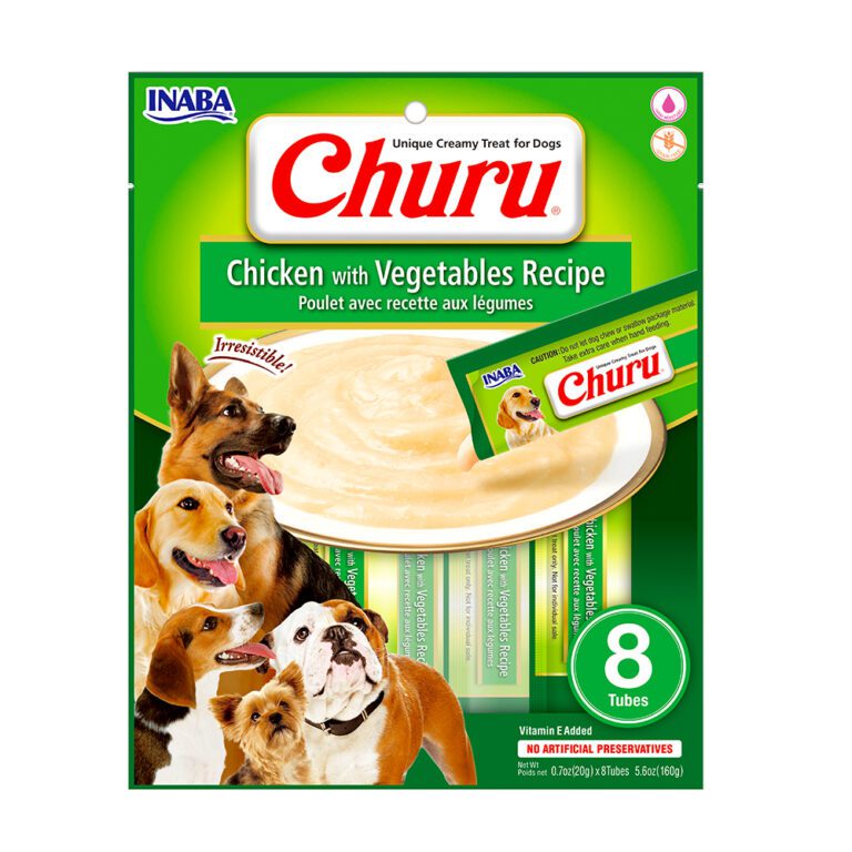 Dog Churu de pollo con vegetales