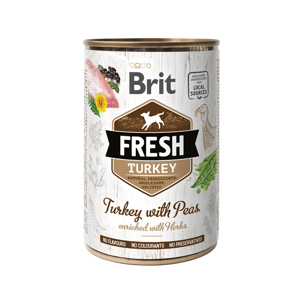 Brit Fresh Wet Food - Turkey with Peas