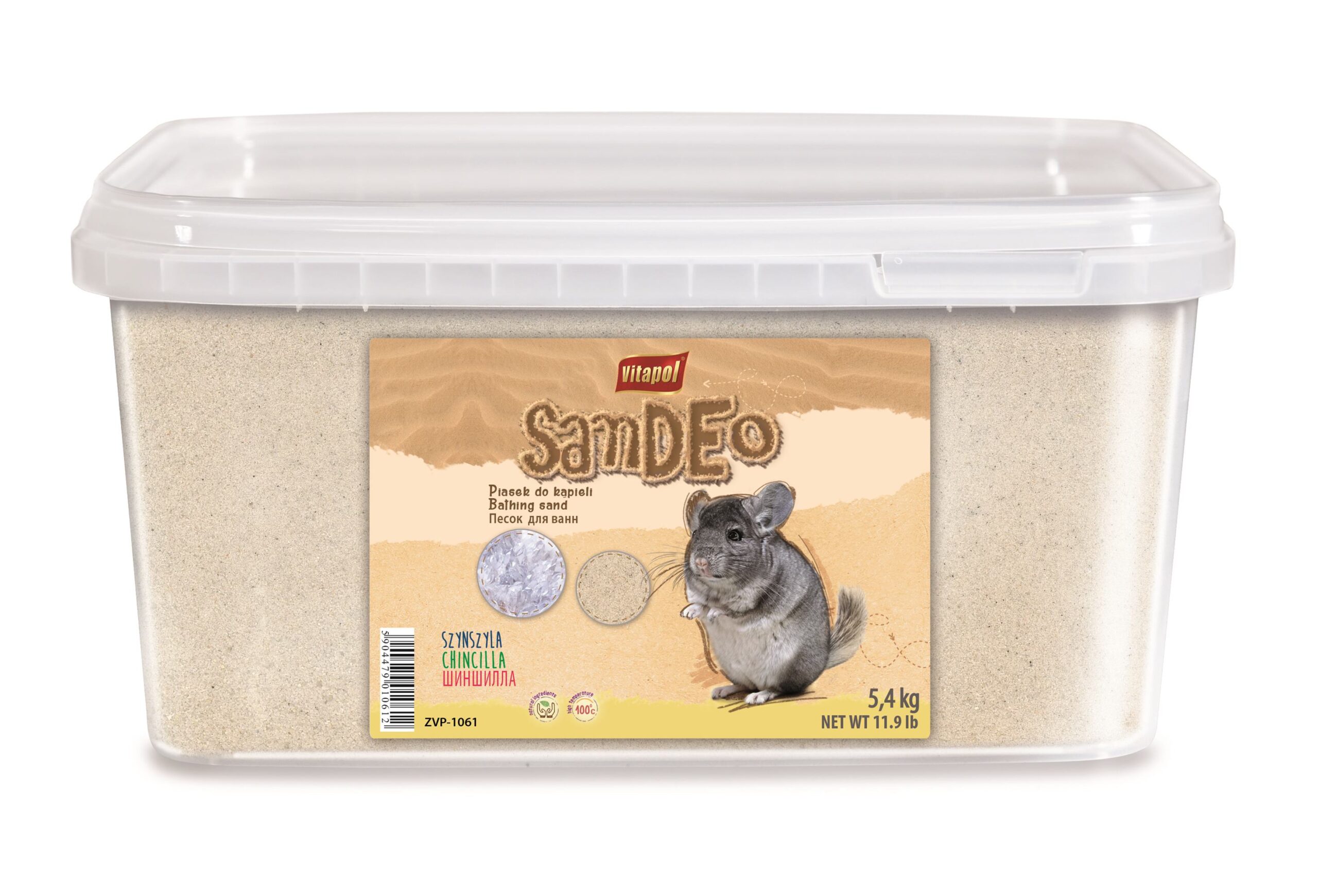 Piasek do kąpieli dla szynszyli 5,1 kg