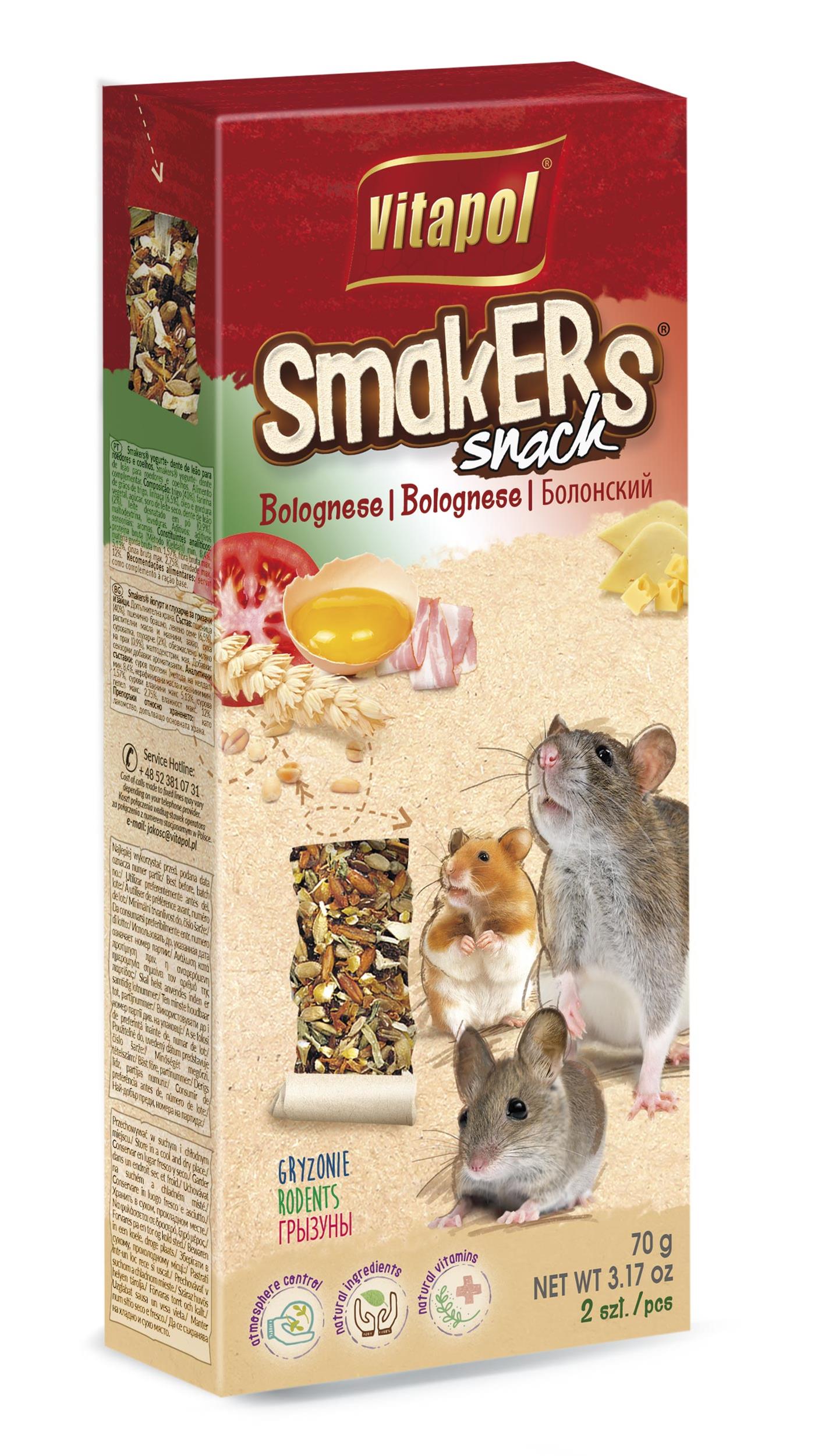 Smakers Snack bolognese dla gryzoni 2 szt 100 g
