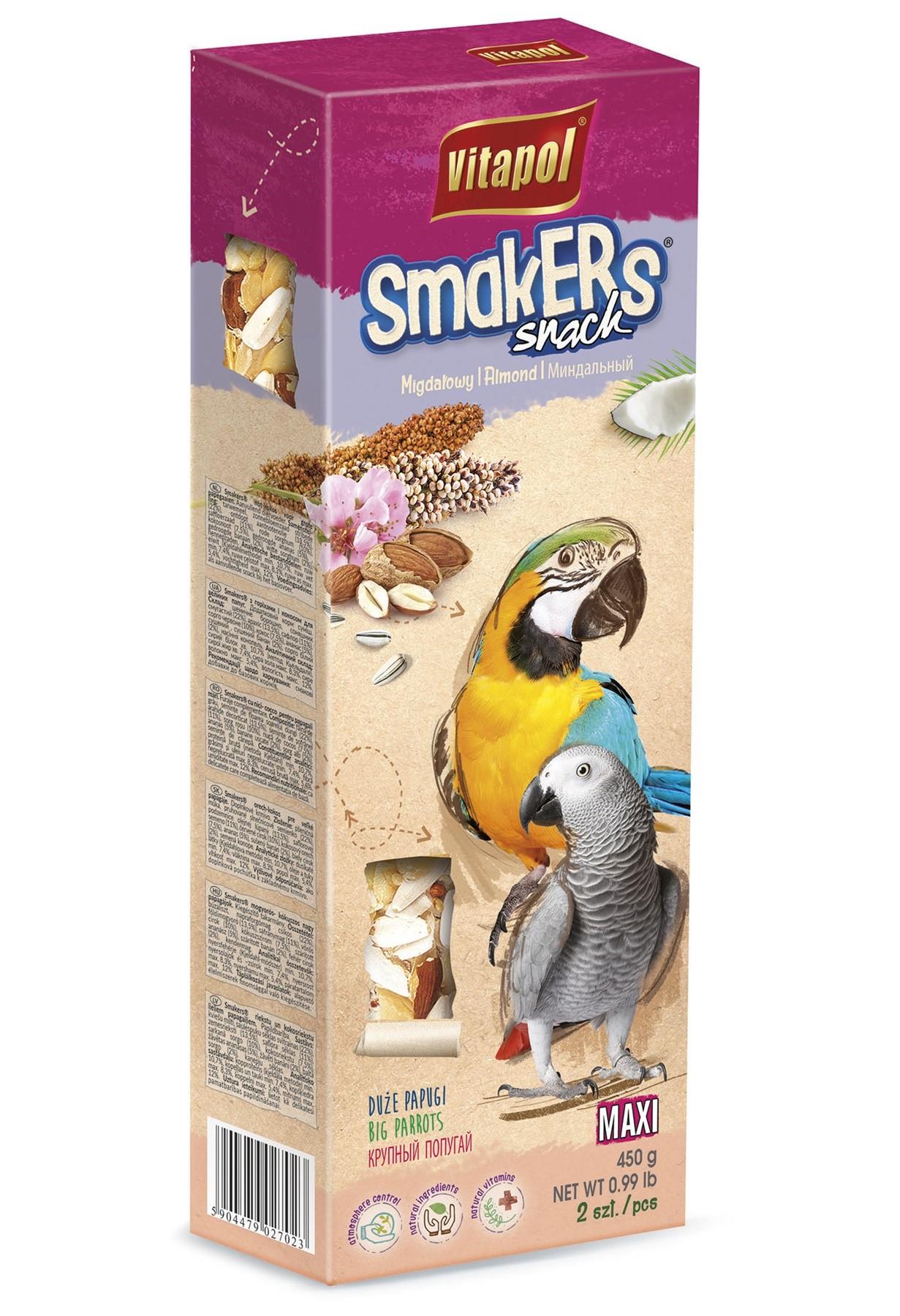 Smakers migdałowy dla dużych papug 450 g