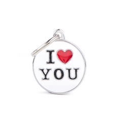 Charms Pequeño "I Love You" ID Tag